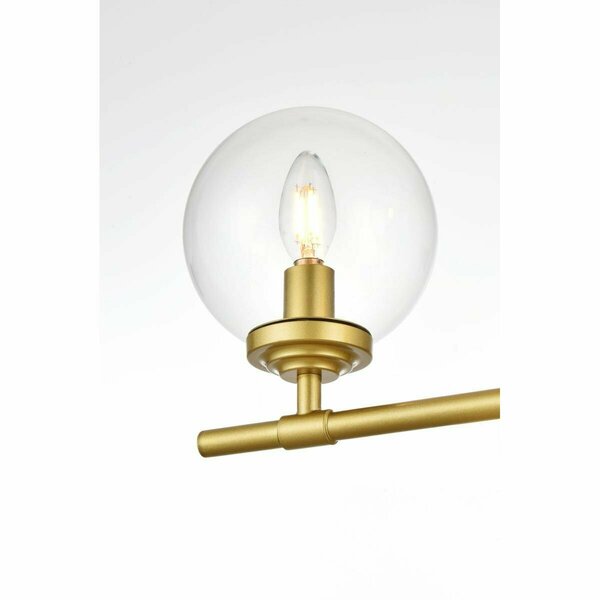 Cling 110 V Four Light Vanity Wall Lamp, Brass CL2952351